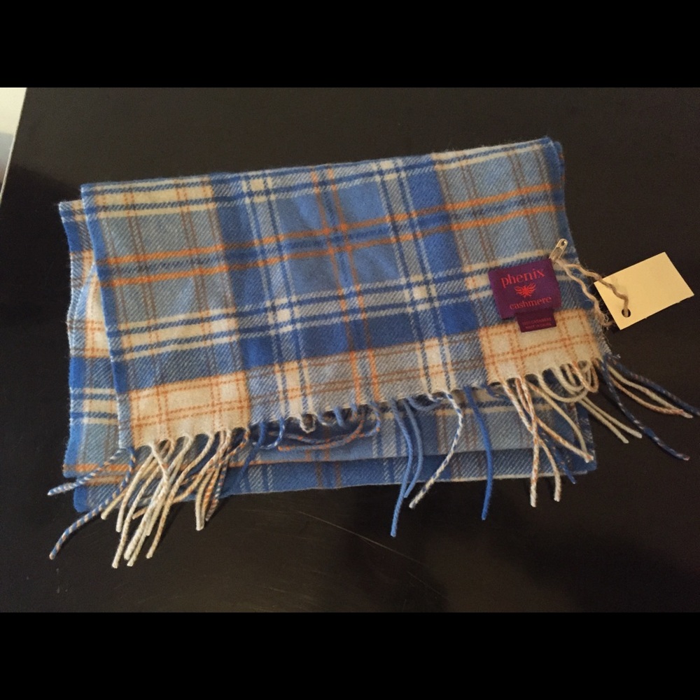 Cashmere tartan plaid scarf